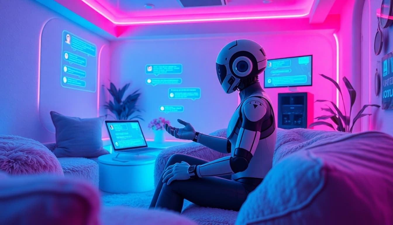 Engaging NSFW AI chat interaction in a vibrant digital landscape.