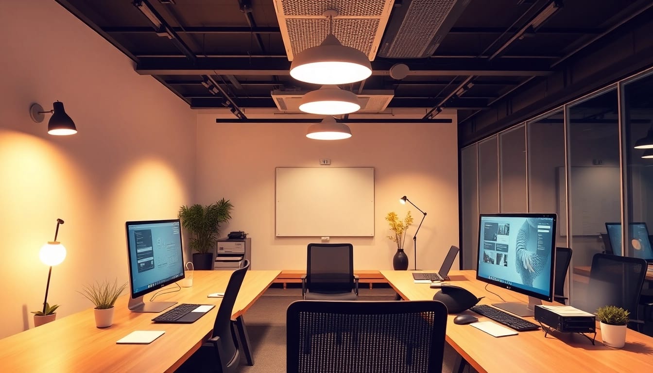 Interaktives Büro, das Unternehmensberatung Digitalisierung effizient umsetzt und digitale Strategien visualisiert.