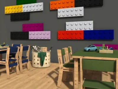 Schaumstoff Bausteine fuer Kinderzimmer, Kita und Indoor-Spielbereiche