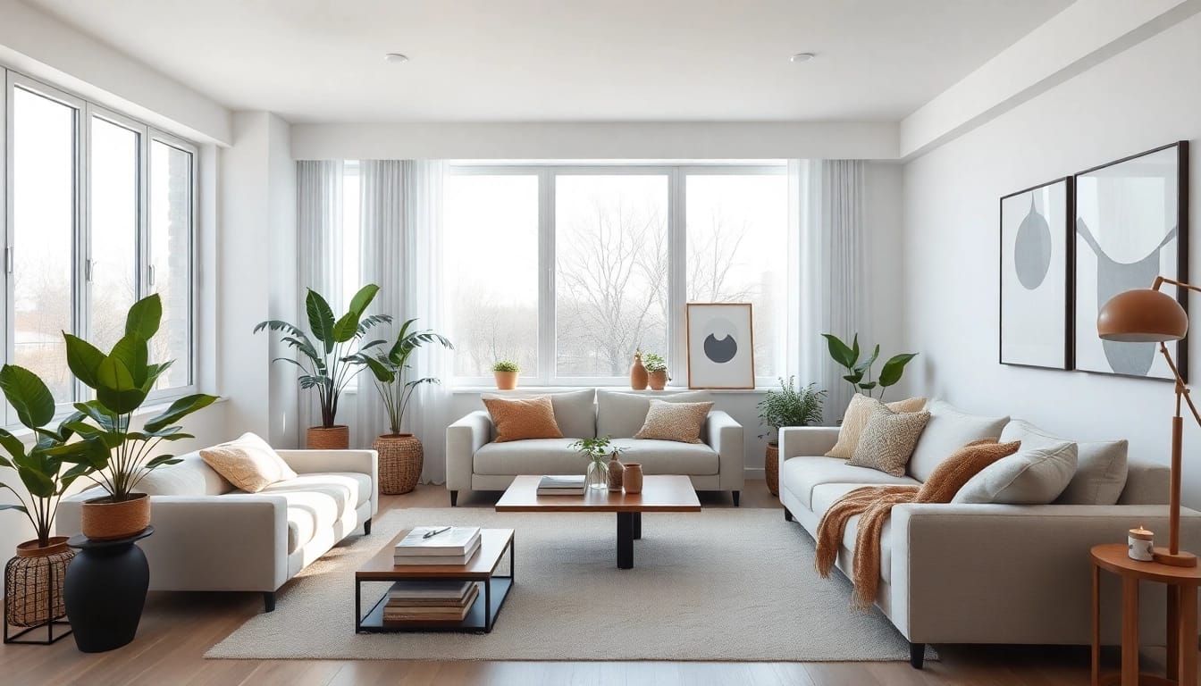 Entdecken Sie kreative Raumgestaltung durch ein stilvolles Wohnzimmer mit harmonischen Farben und eleganten Möbeln.