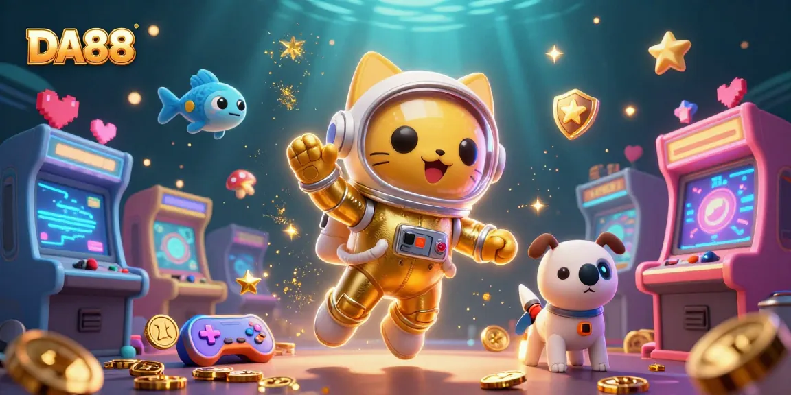 Experience excitement with DA88's thrilling casino adventures, featuring interactive game elements in a dynamic scene.