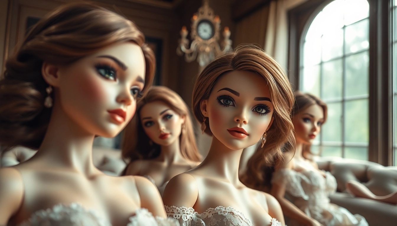 Erleben Sie die Eleganz von Love Dolls mit realistischen Details in einem eleganten Raum.
