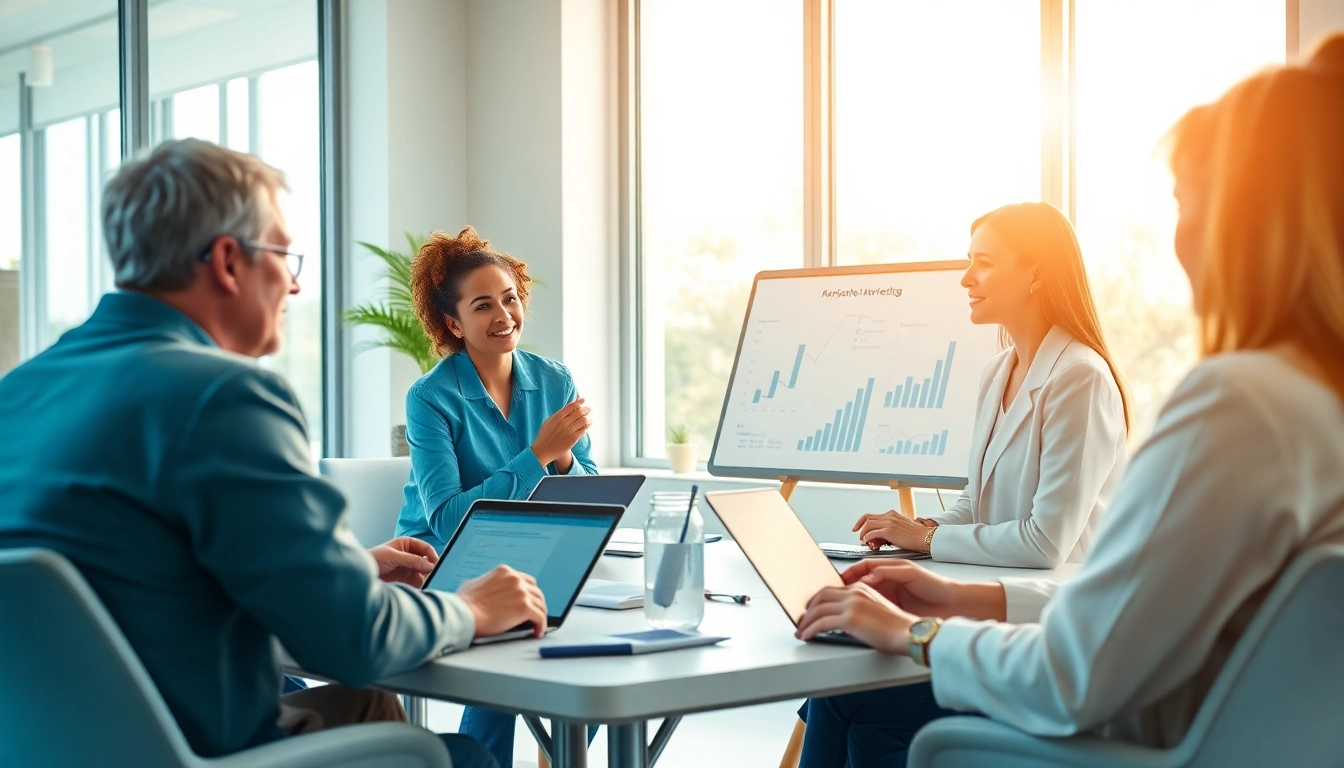 Explore innovative marketing für pflegedienste in a collaborative strategy session.