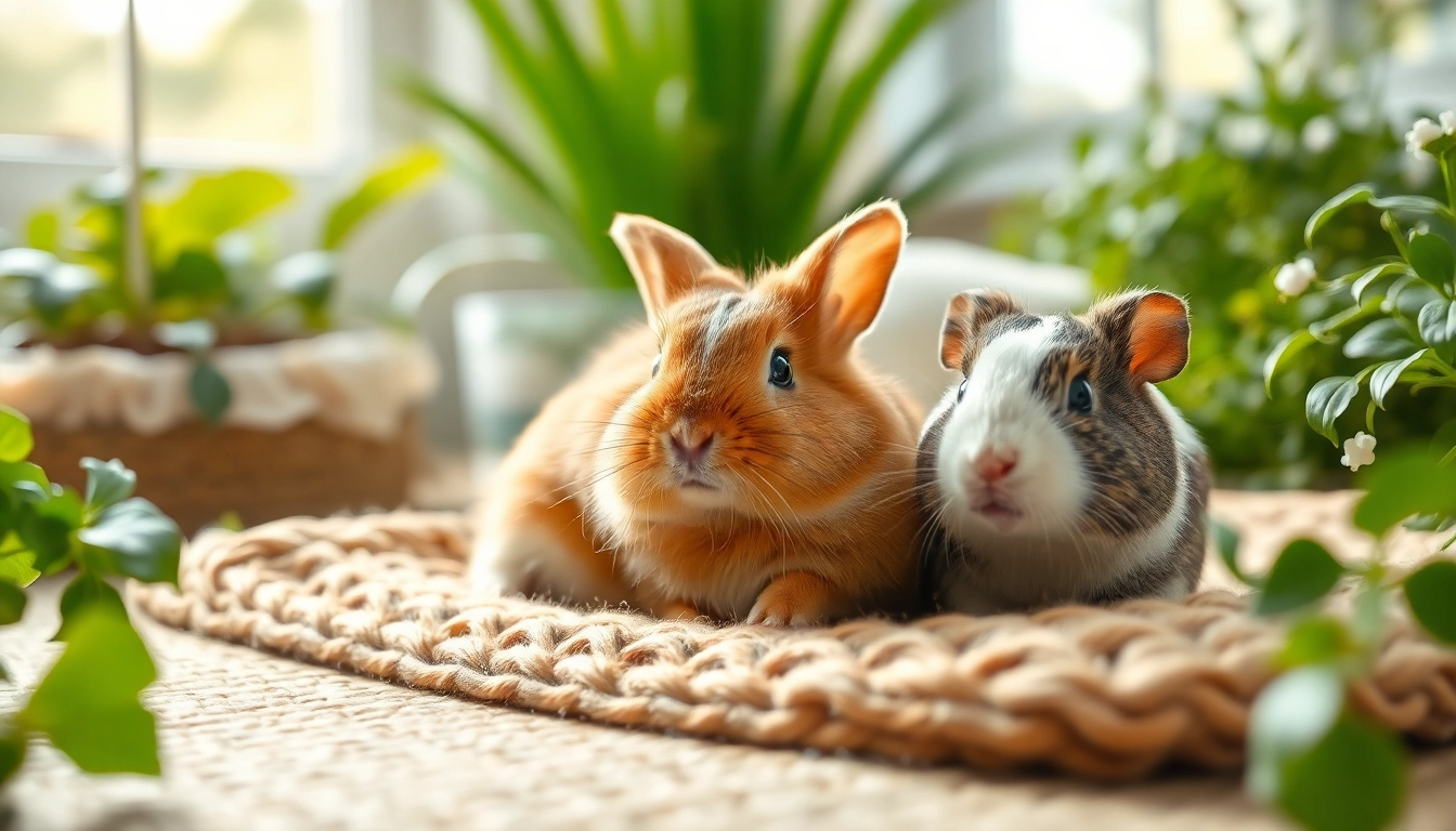 Hanfmatte providing comfort and support for small animals in a natural environment.