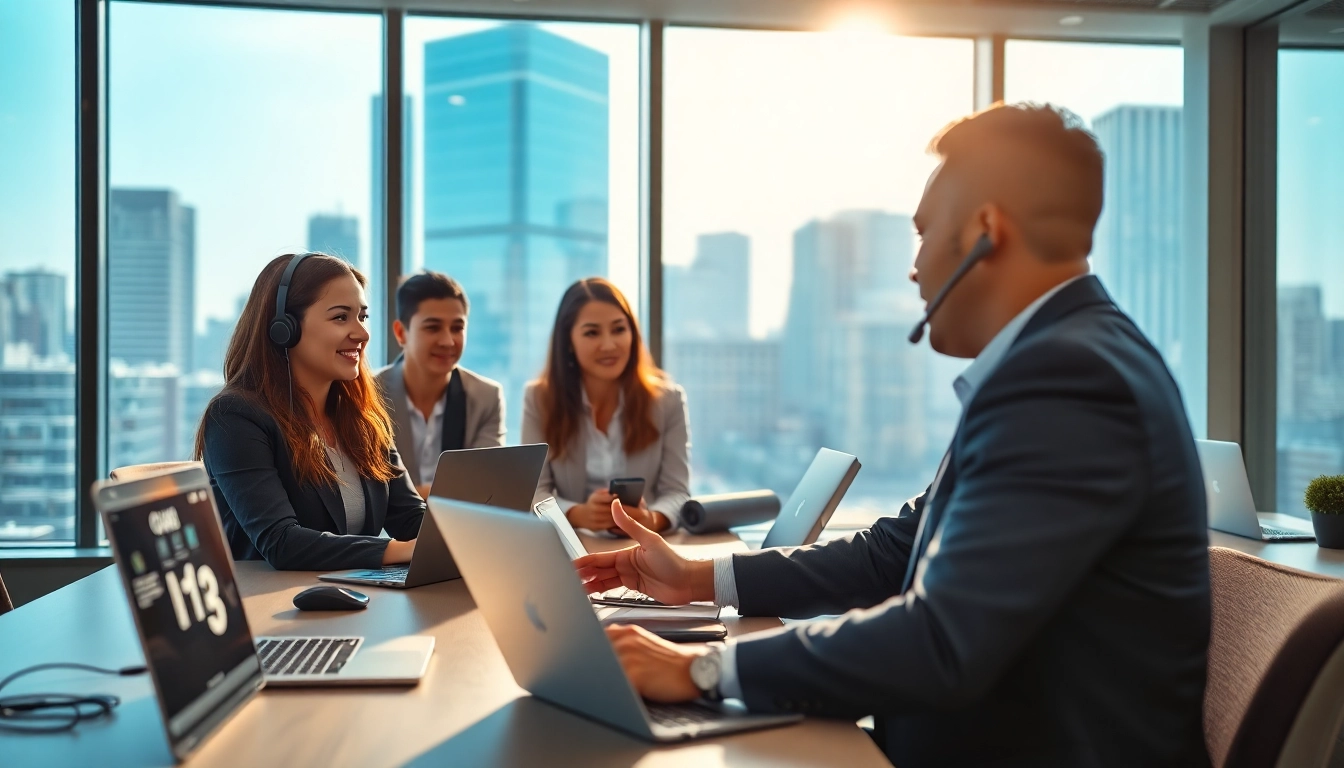 Headhunter IT berät IT-Kandidaten in moderner Büroumgebung.