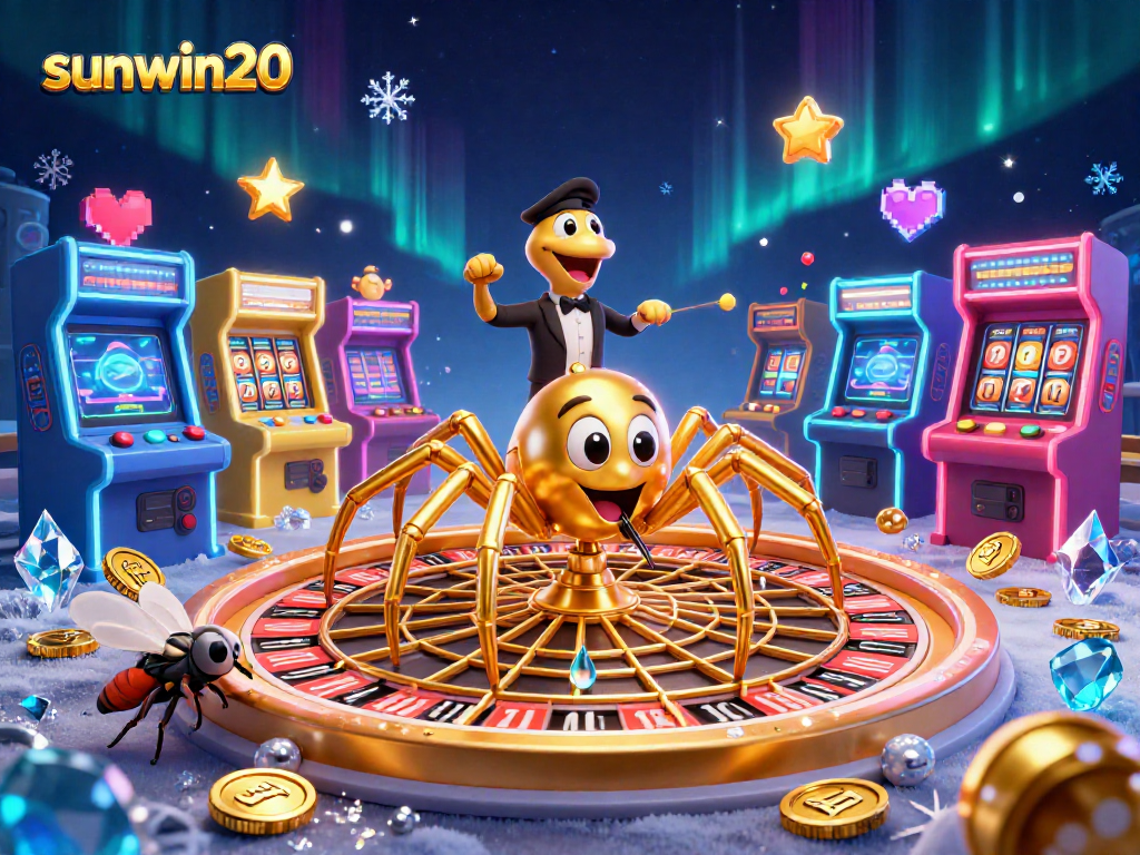 Engage with sunwin20's thrilling betting scene, where a golden spider spins its roulette web.