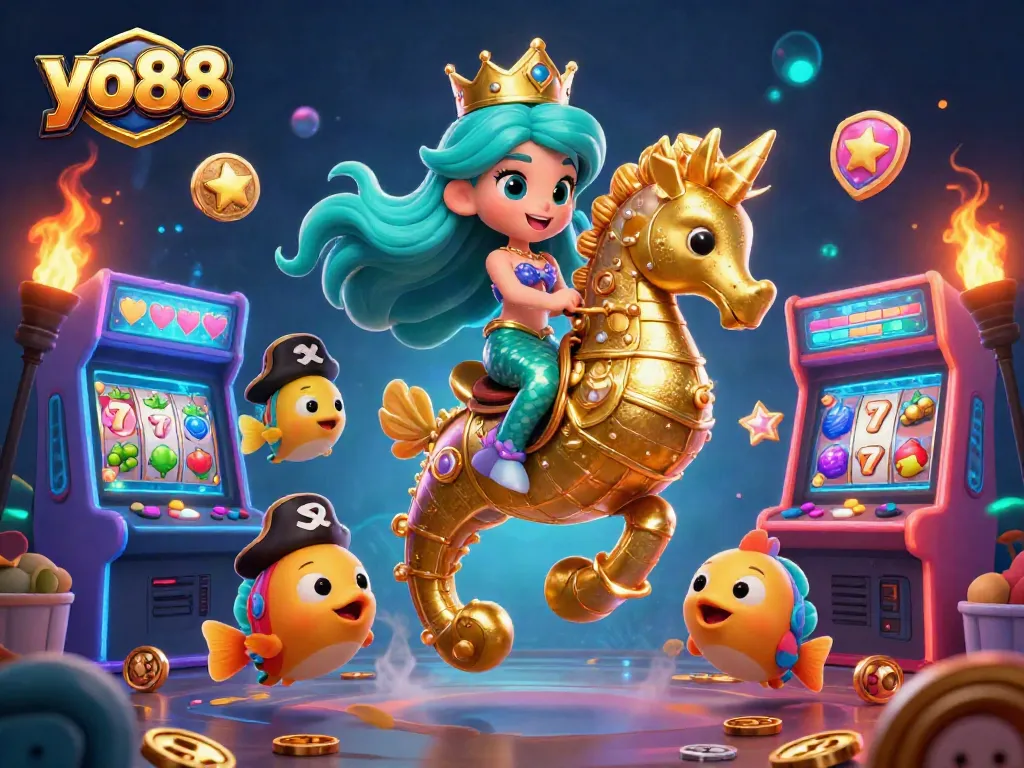 Experience vibrant gaming action with yo88's mermaid-themed slot games featuring colorful characters and exciting visuals.