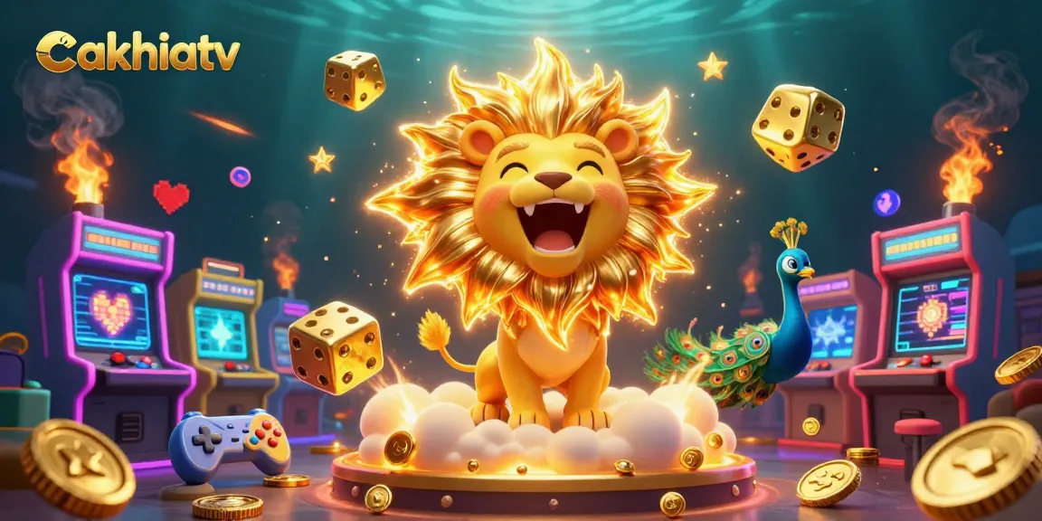 Experience thrilling gameplay on cakhiatv with our vibrant 3D casino illustration featuring exciting elements.