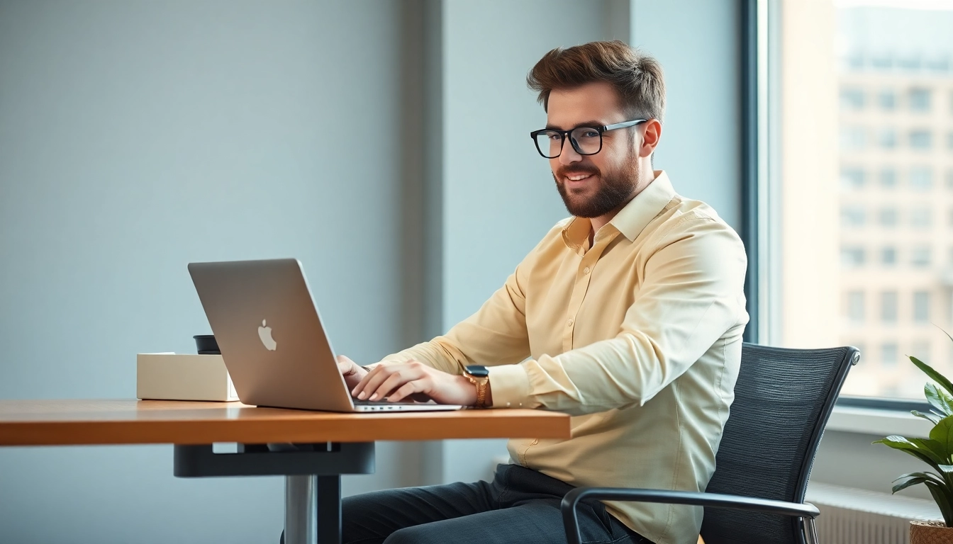 Headhunter auf sich aufmerksam machen: Ein professioneller Headhunter während einer Beratung in einem modernen Büro.