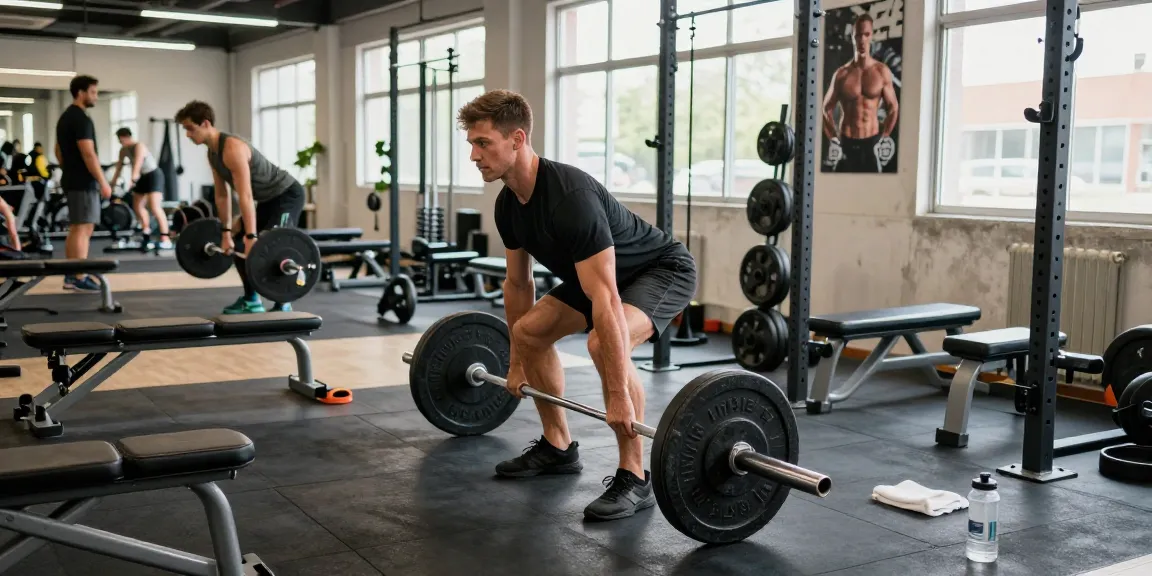 Anabolika Shop showcasing a fitness enthusiast deadlifting in a gym, highlighting the dedication and intensity of muscle building.