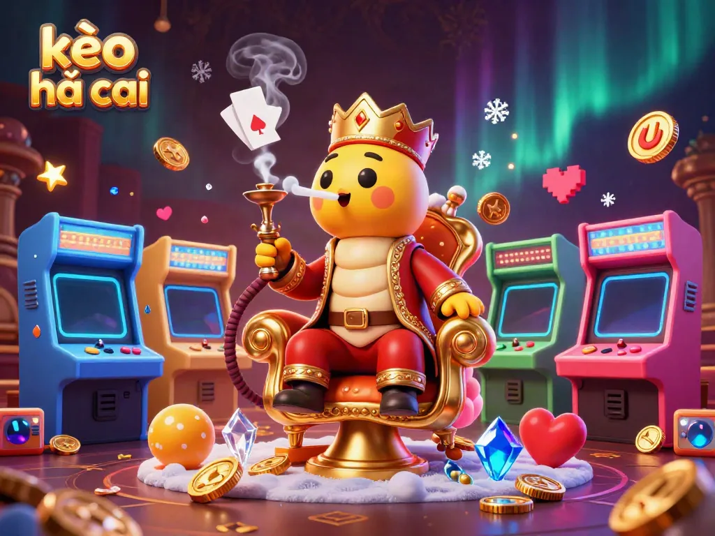 Engage with kèo nhà cái while enjoying a vibrant 3D casino scene with characters and game elements.
