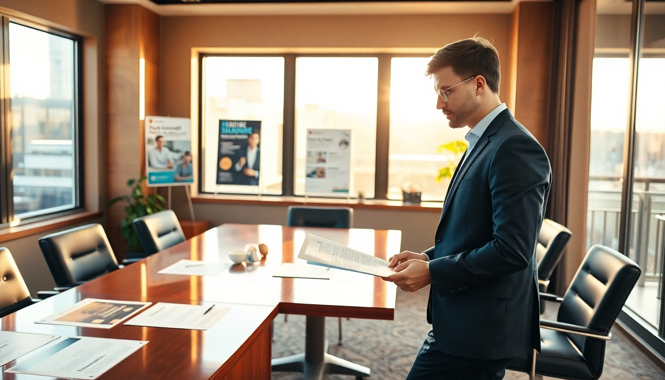 Headhunter Gastronomie führt eine Beratung im eleganten Büro durch.