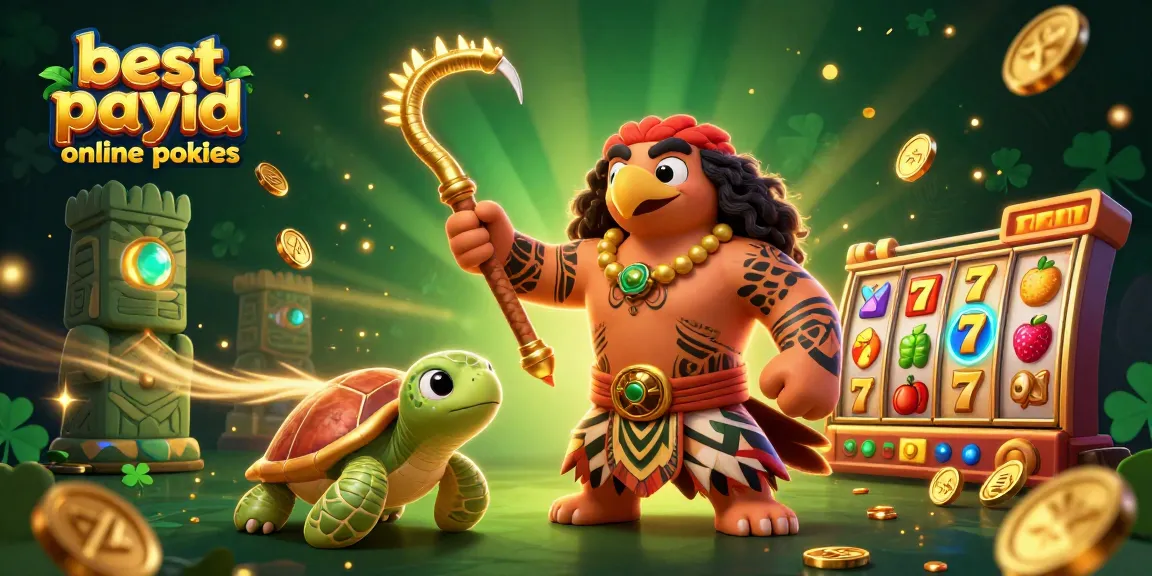 Engage with the best payid online pokies featuring vibrant slot reels and lucky symbols in a dynamic casino scene.
